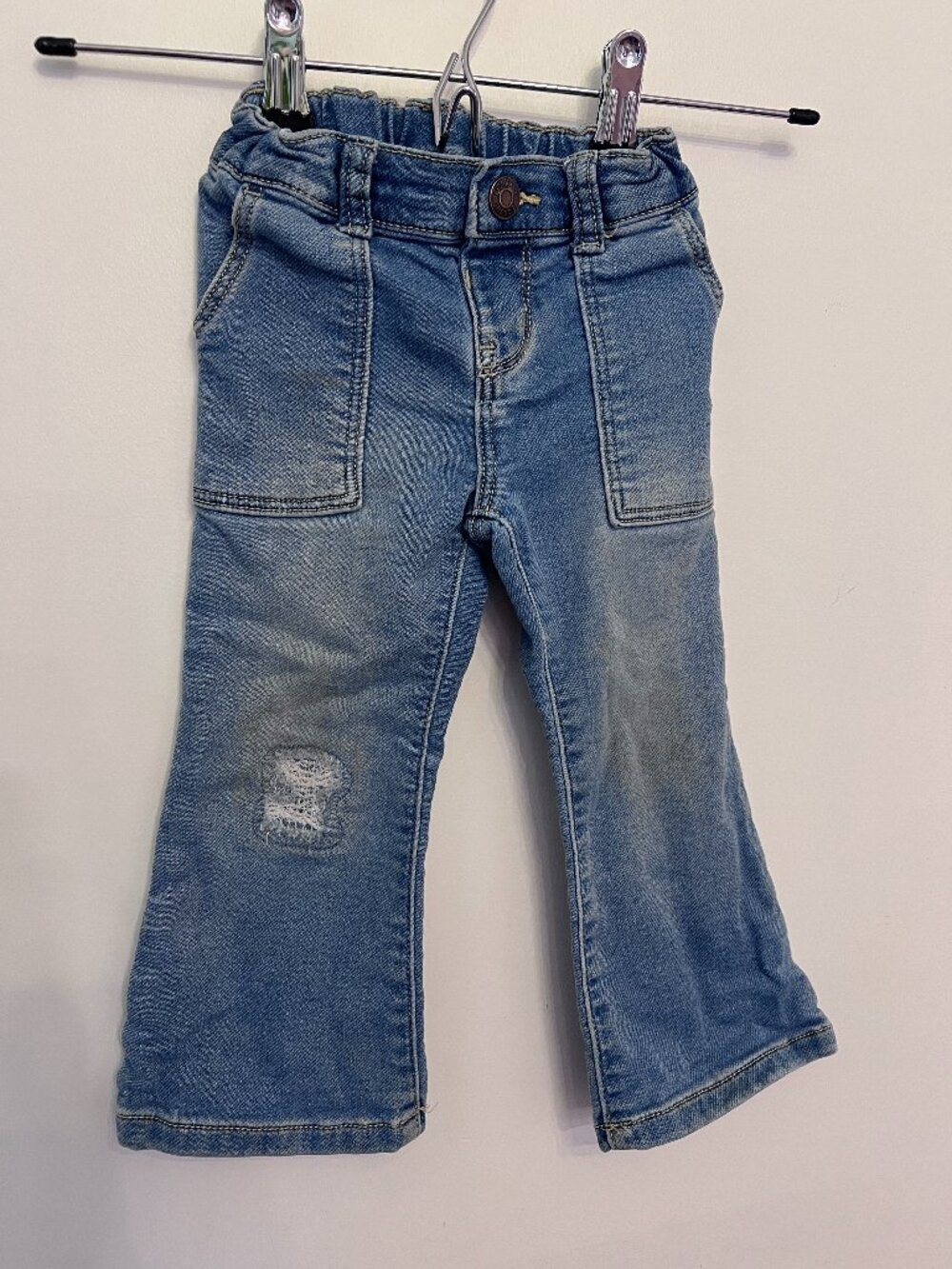 OshKosh B'gosh Toddler Girl Distressed Flare Jeans - Size 2T